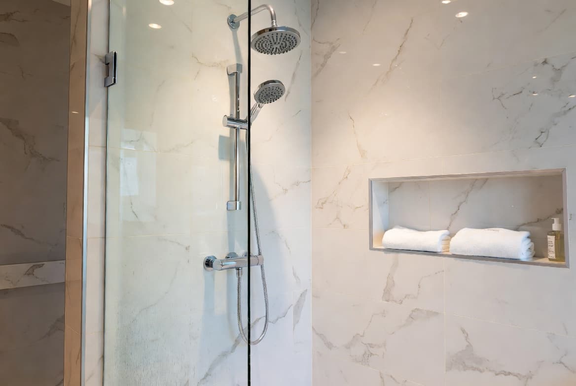 Sparkling clean bathroom